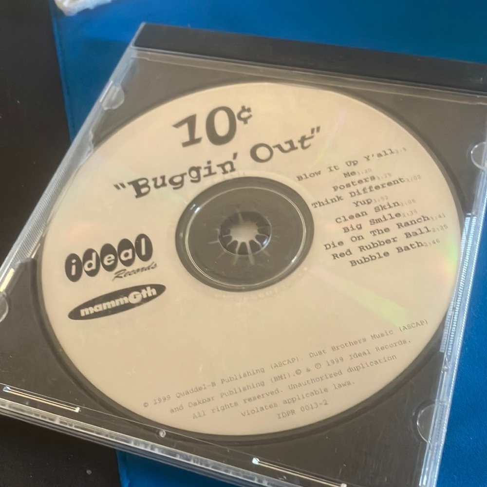 10¢ 'Buggin' Out' CD by Ideal Records promo